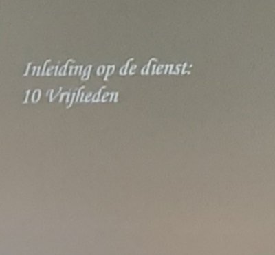 voorbeeld foto Dienst 3 mei 2026